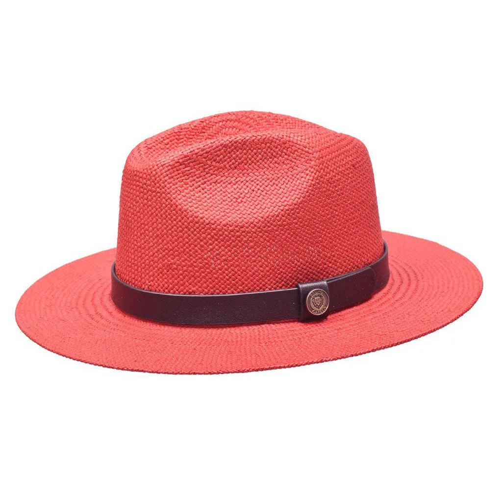 Bruno Capelo Cali Wide Brim Pinch Front Straw Fedora Accessories_Bruno Capelo_Hats
