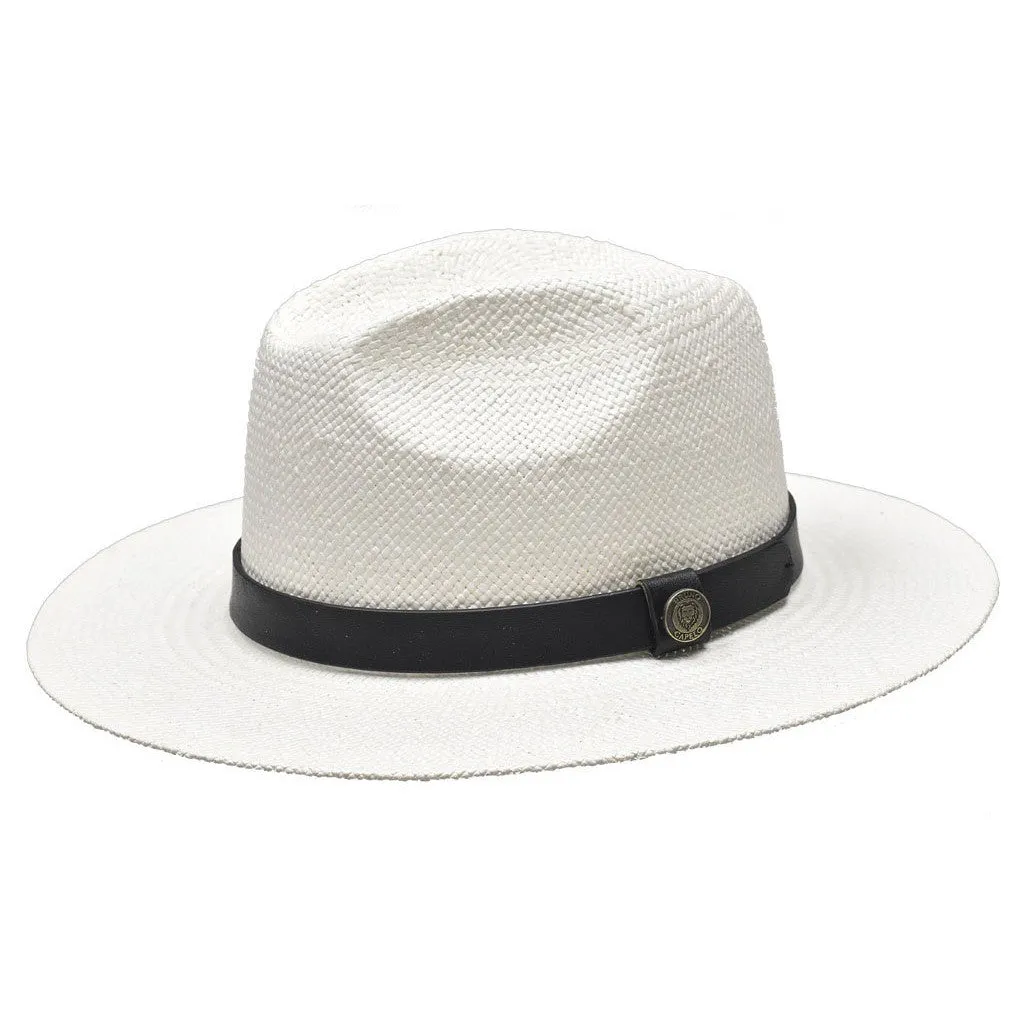 Bruno Capelo Cali Wide Brim Pinch Front Straw Fedora Accessories_Bruno Capelo_Hats