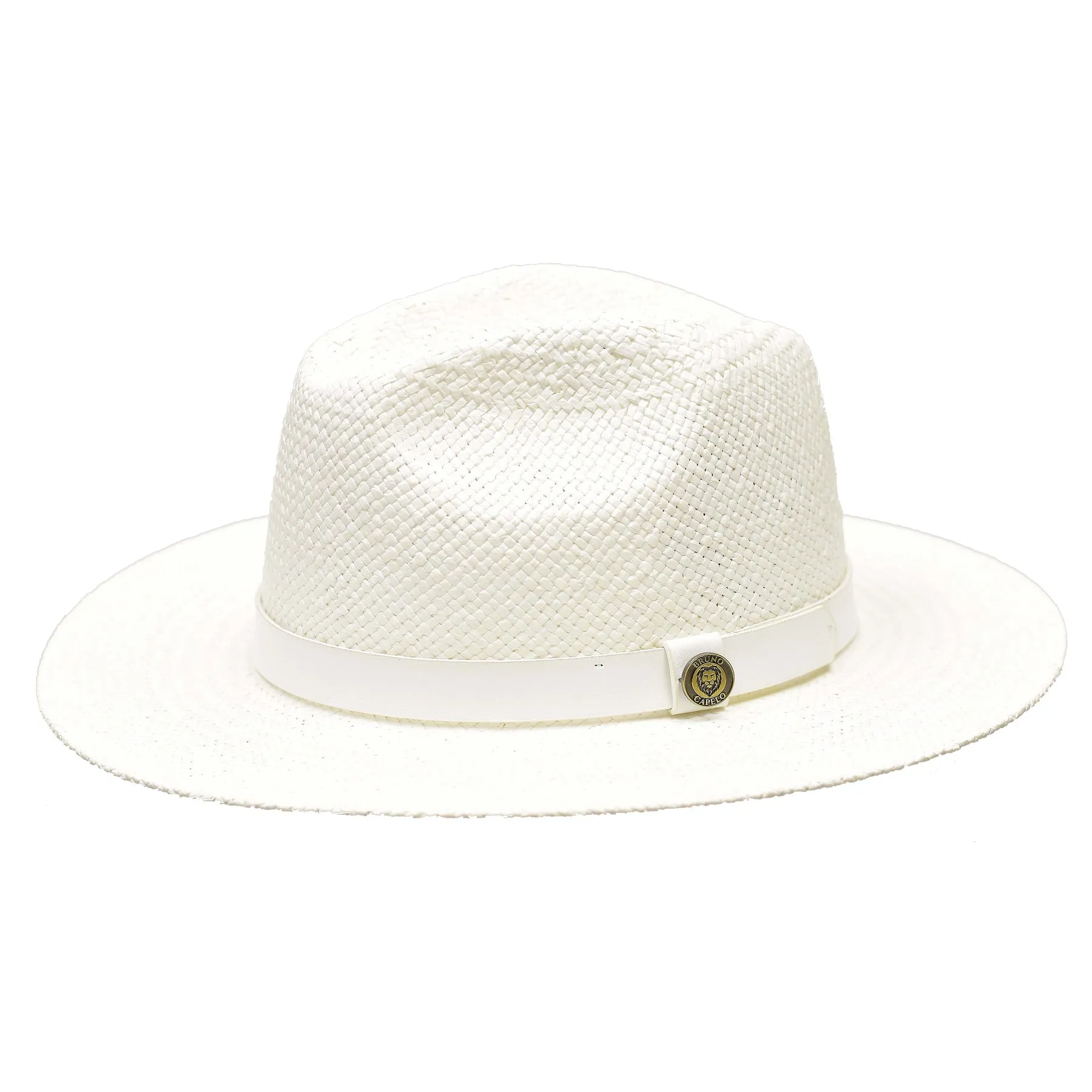 Bruno Capelo Cali Wide Brim Pinch Front Straw Fedora Accessories_Bruno Capelo_Hats