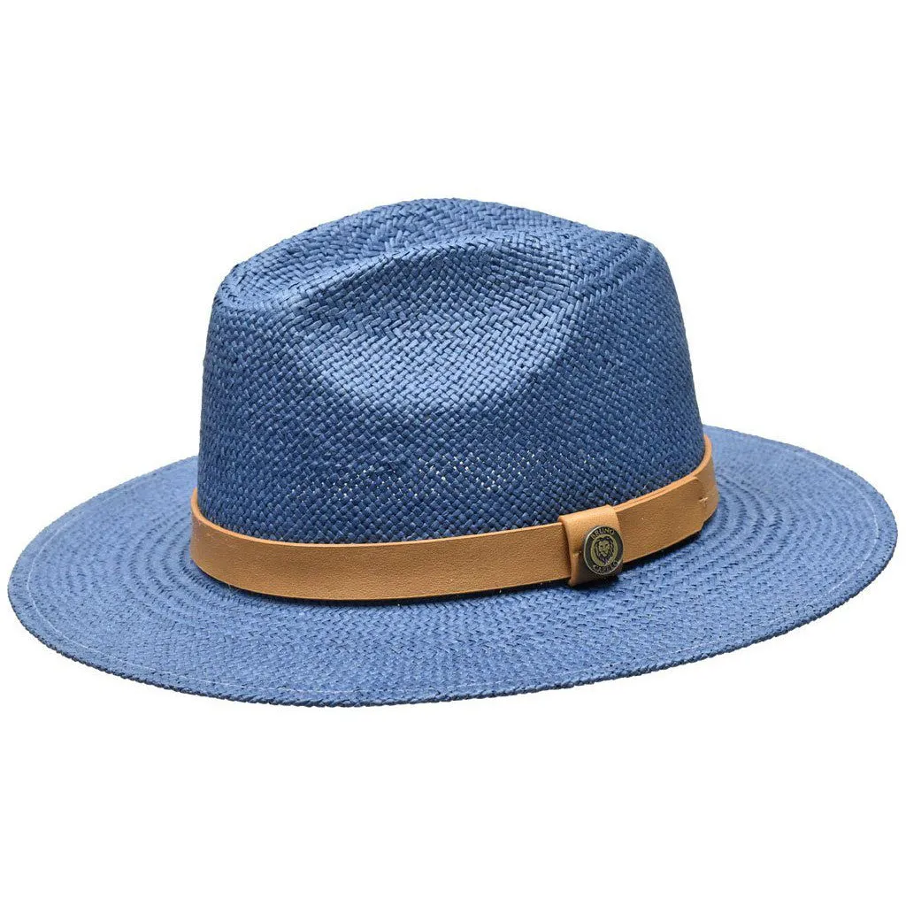 Bruno Capelo Cali Wide Brim Pinch Front Straw Fedora Accessories_Bruno Capelo_Hats
