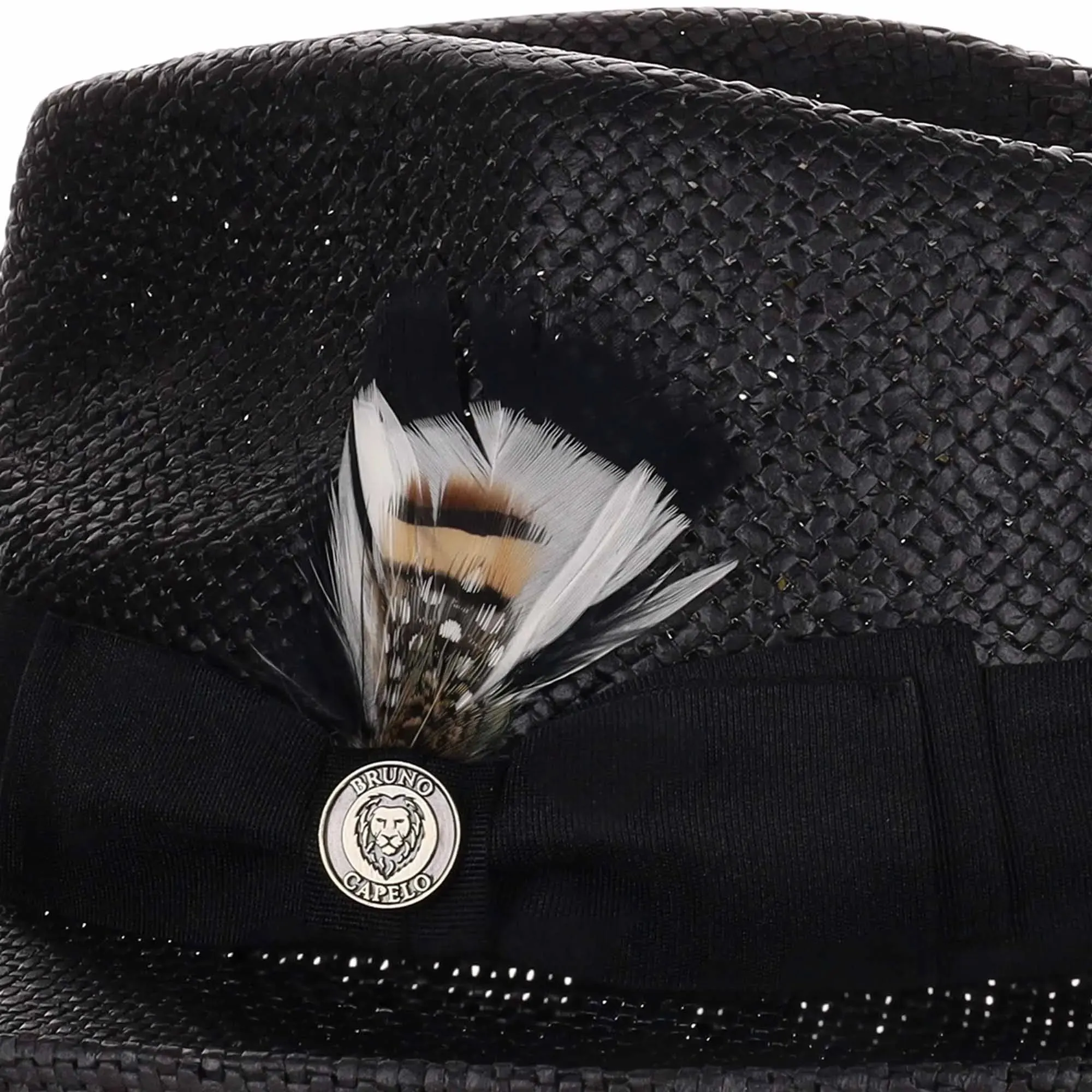 Bruno Capelo Colonial Wide Brim Shantung Straw Fedora Accessories_Bruno Capelo_Hats
