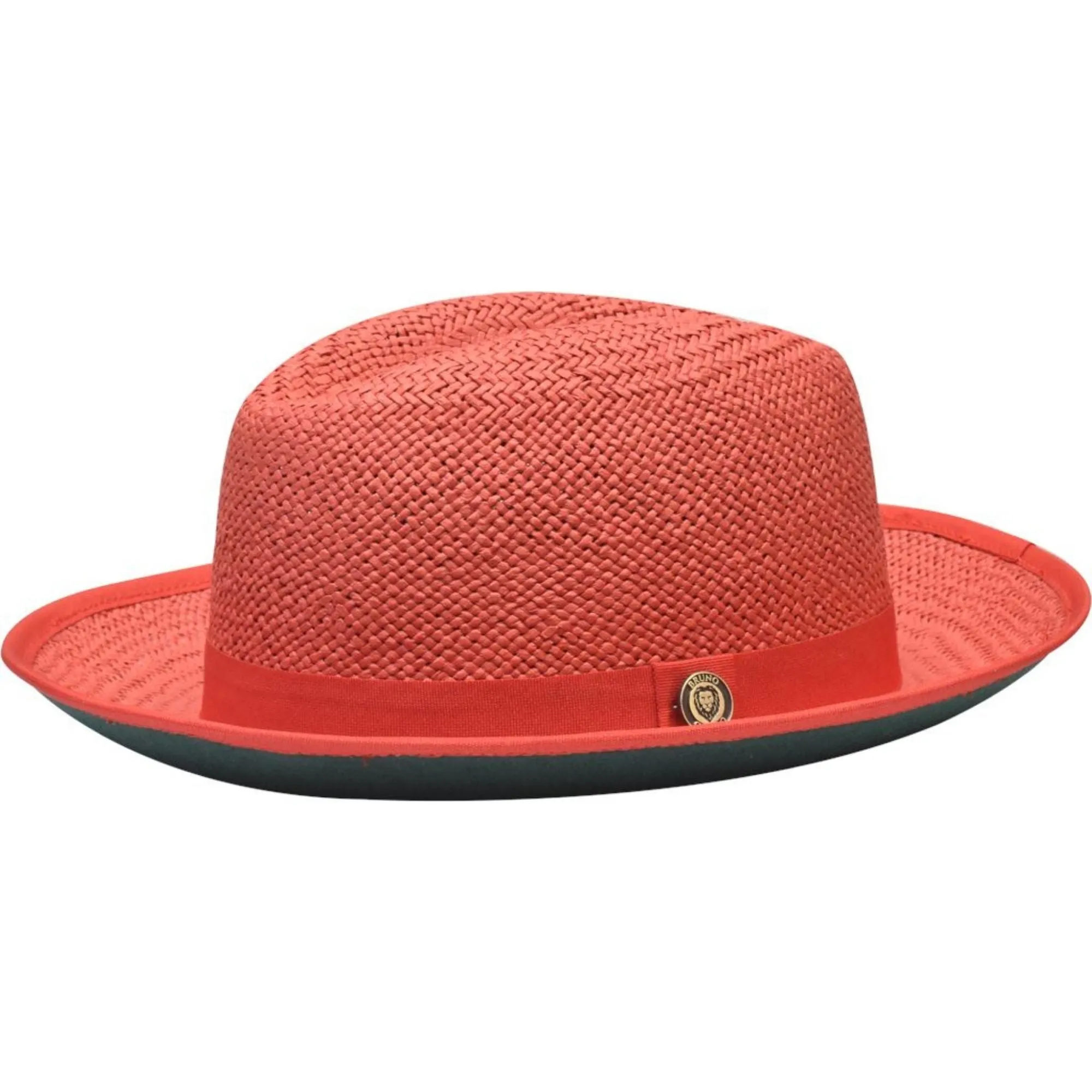 Bruno Capelo Empire in Multiple Colors Color Bottom Straw Fedora Accessories_Bruno Capelo_Hats