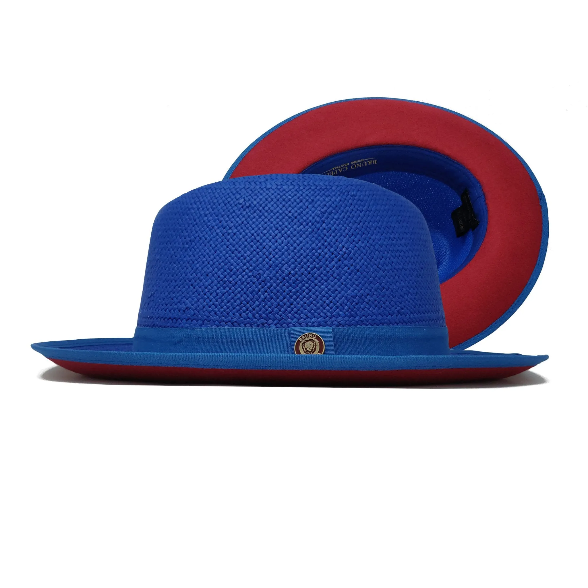 Bruno Capelo Empire Straw Red Bottom Fedora Accessories_Bruno Capelo_Hats