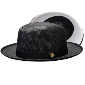 Bruno Capelo Empire White Bottom Straw Fedora Accessories_Bruno Capelo_Hats