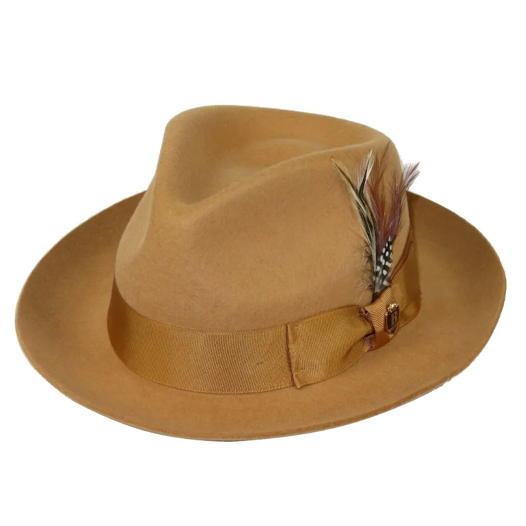 Bruno Capelo Fabio Wool Felt Teardrop Fedora Accessories_Bruno Capelo_Hats