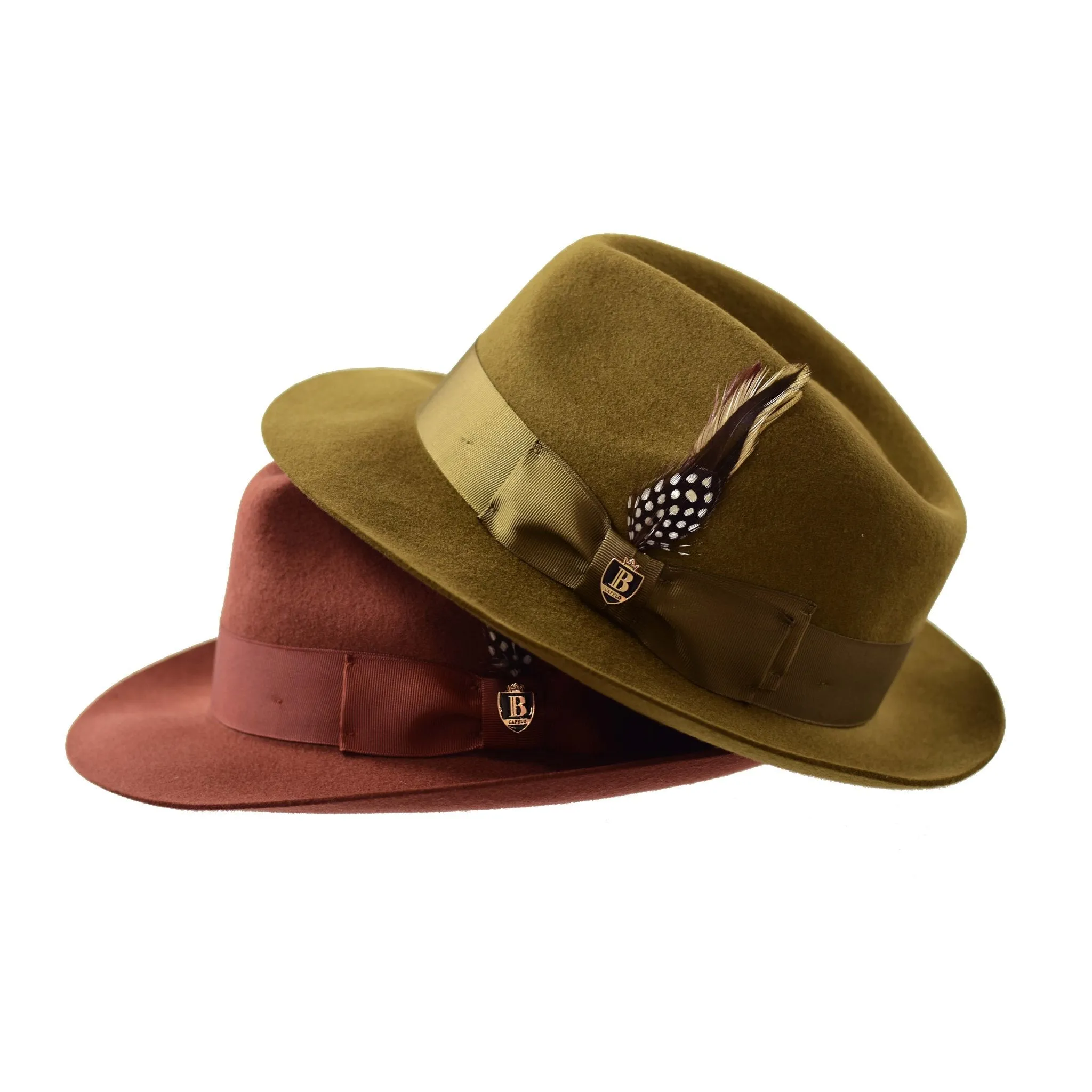 Bruno Capelo Fabio Wool Felt Teardrop Fedora Accessories_Bruno Capelo_Hats