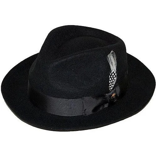 Bruno Capelo Fabio Wool Felt Teardrop Fedora Accessories_Bruno Capelo_Hats