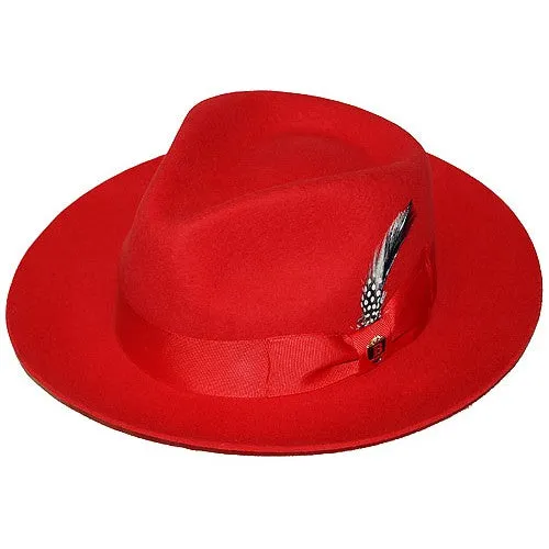 Bruno Capelo Fabio Wool Felt Teardrop Fedora Accessories_Bruno Capelo_Hats
