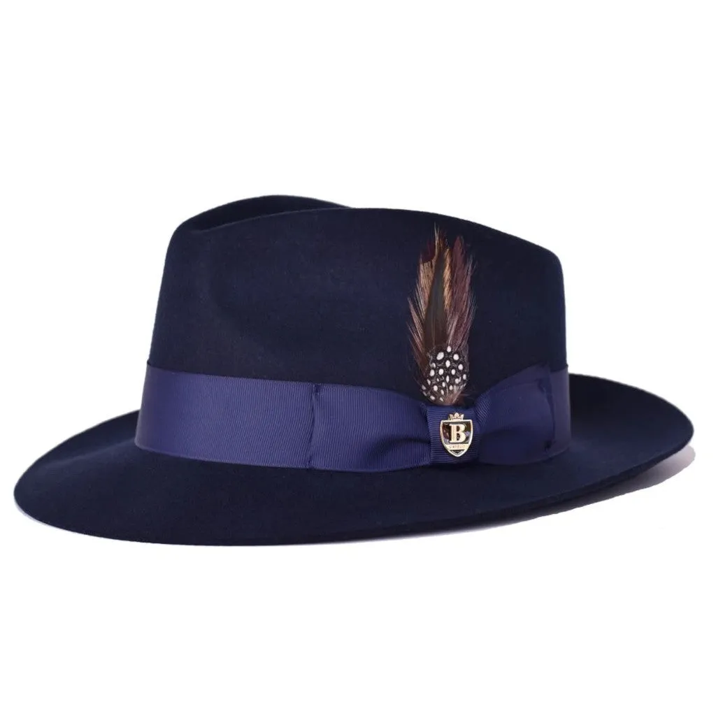 Bruno Capelo Fabio Wool Felt Teardrop Fedora Accessories_Bruno Capelo_Hats