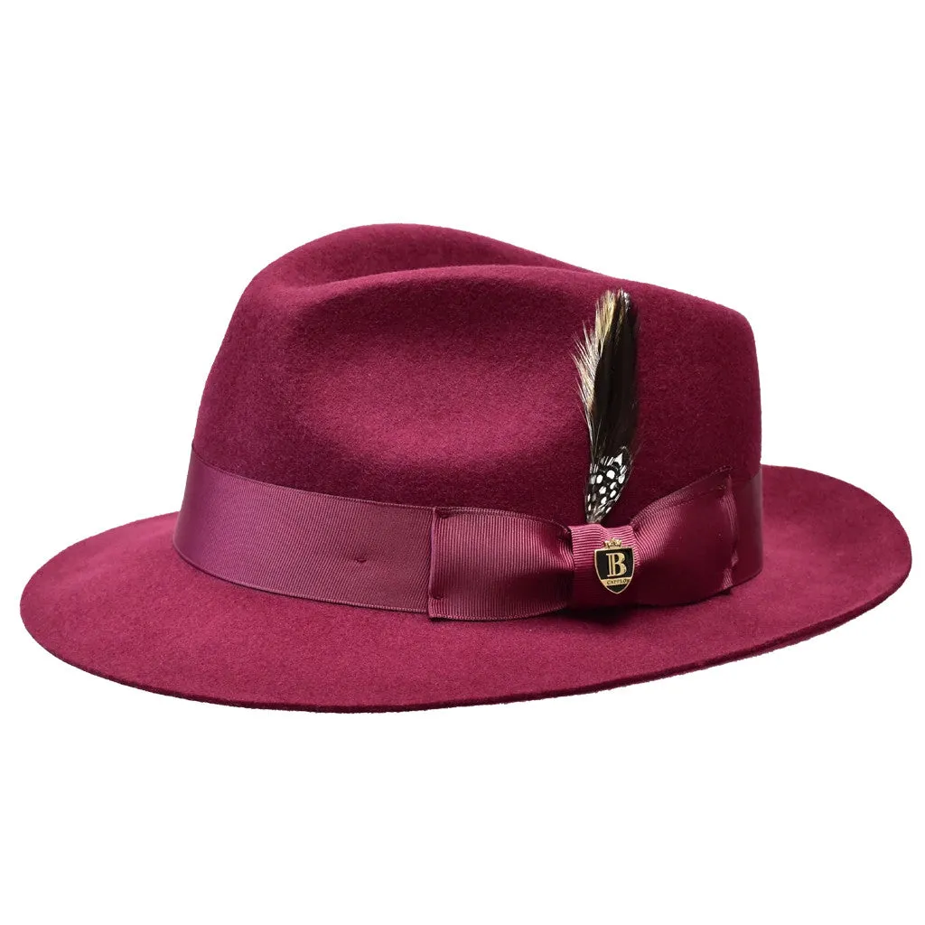 Bruno Capelo Fabio Wool Felt Teardrop Fedora Accessories_Bruno Capelo_Hats