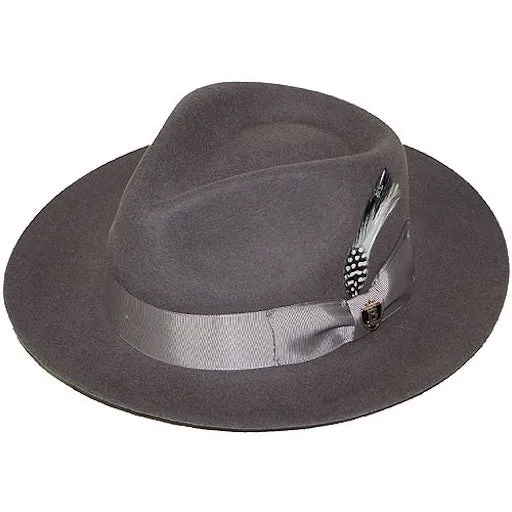 Bruno Capelo Fabio Wool Felt Teardrop Fedora Accessories_Bruno Capelo_Hats