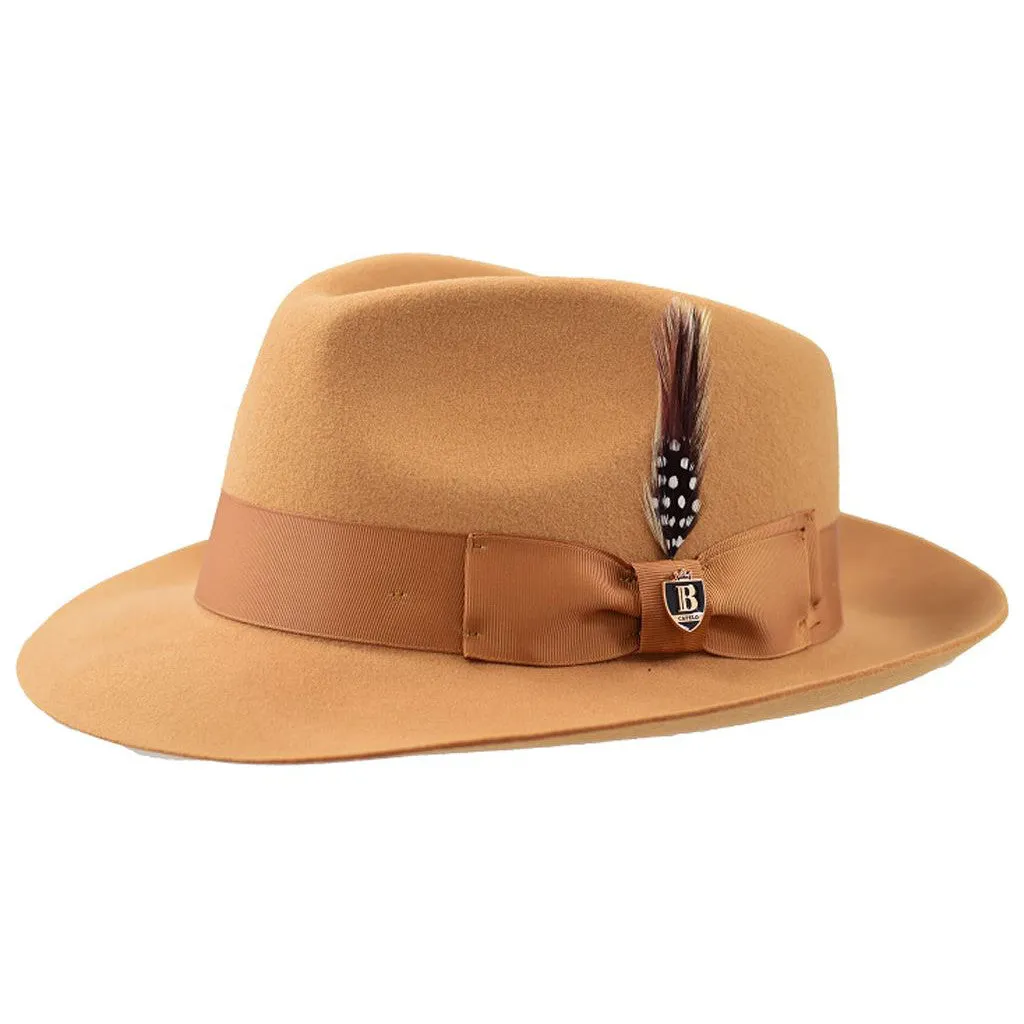 Bruno Capelo Fabio Wool Felt Teardrop Fedora Accessories_Bruno Capelo_Hats