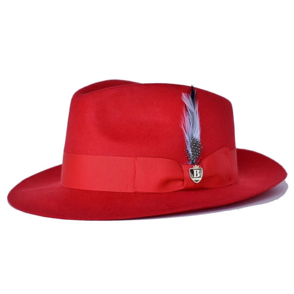 Bruno Capelo Fabio Wool Felt Teardrop Fedora Accessories_Bruno Capelo_Hats