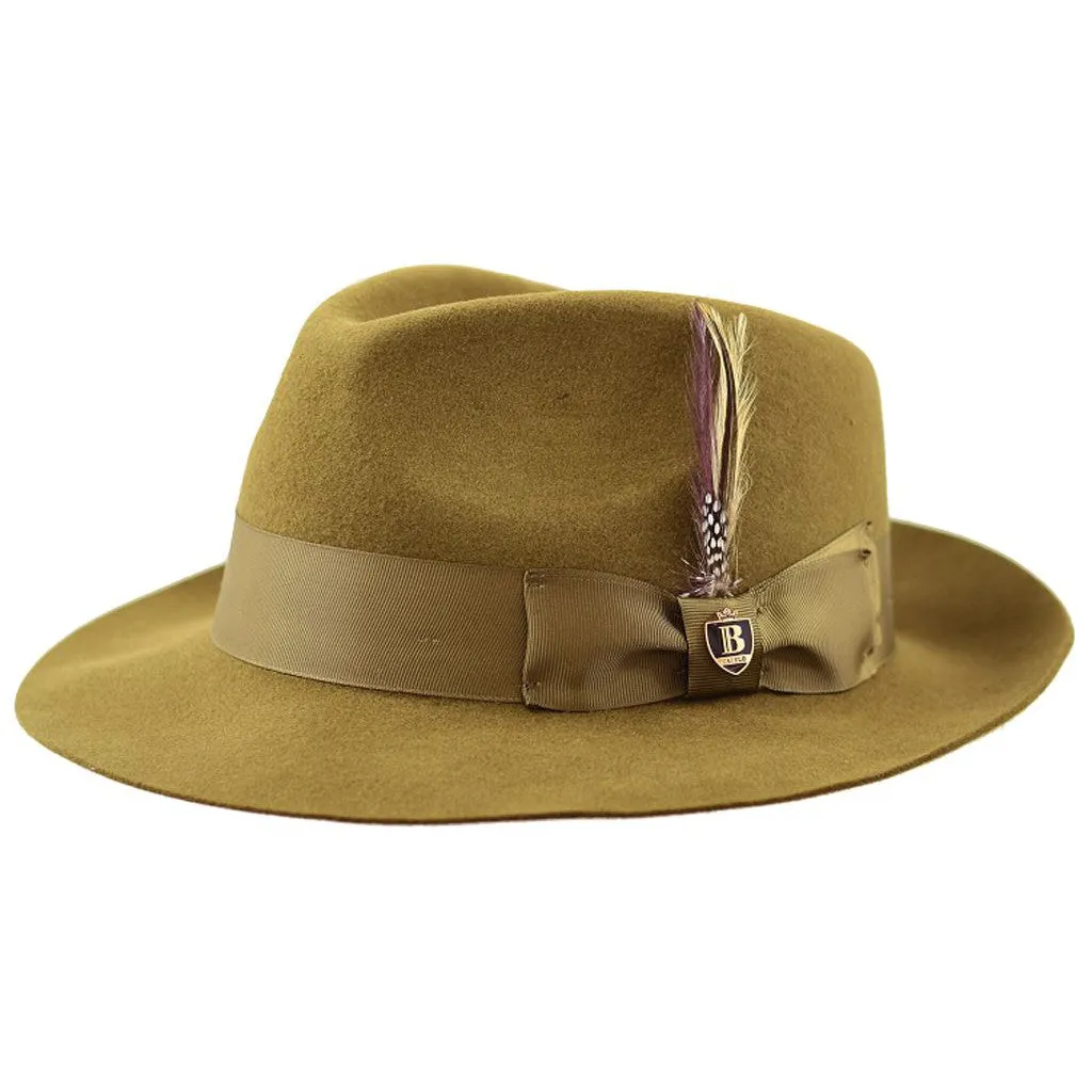 Bruno Capelo Fabio Wool Felt Teardrop Fedora Accessories_Bruno Capelo_Hats