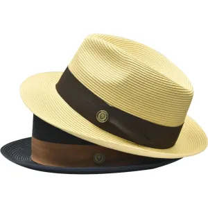 Bruno Capelo Francesco Timeless Straw Fedora Accessories_Bruno Capelo_Hats