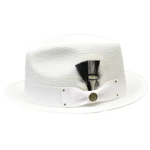 Bruno Capelo Franco Pinch Front Straw Trilby Hat Accessories_Bruno Capelo_Hats