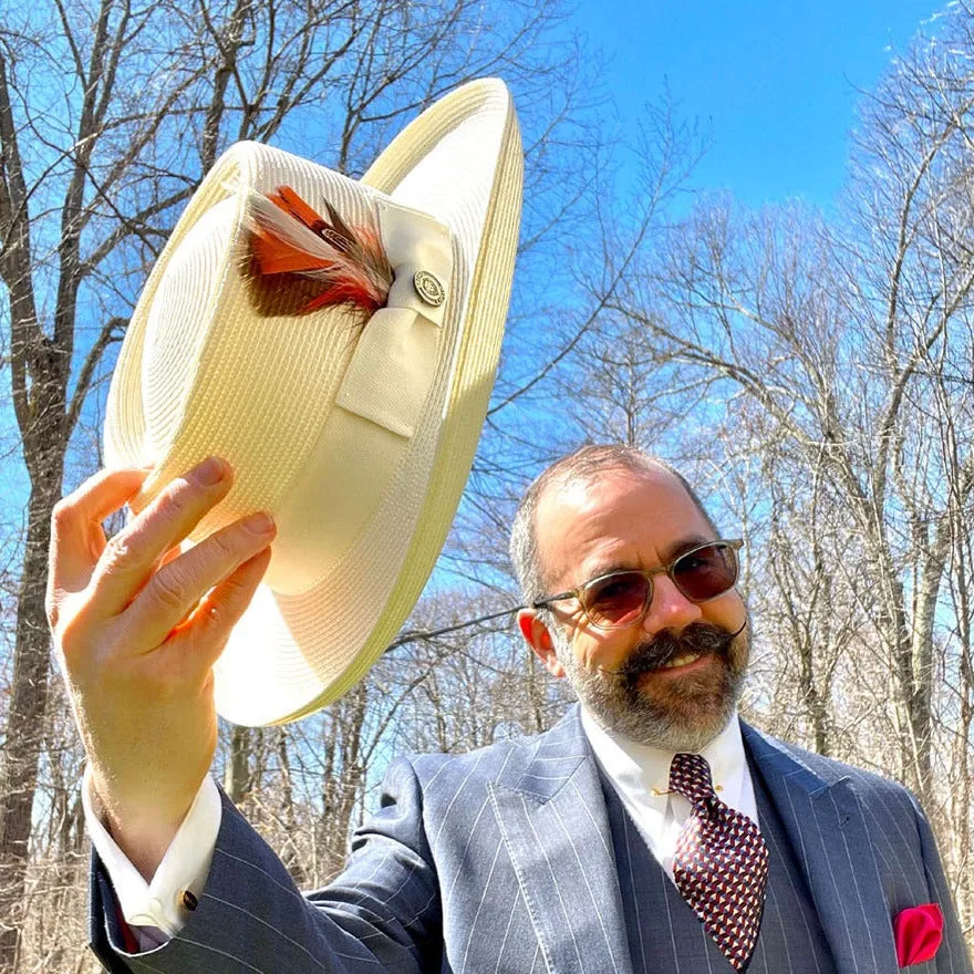 Bruno Capelo Gambler Wide Brim Straw Gambler Accessories_Bruno Capelo_Hats