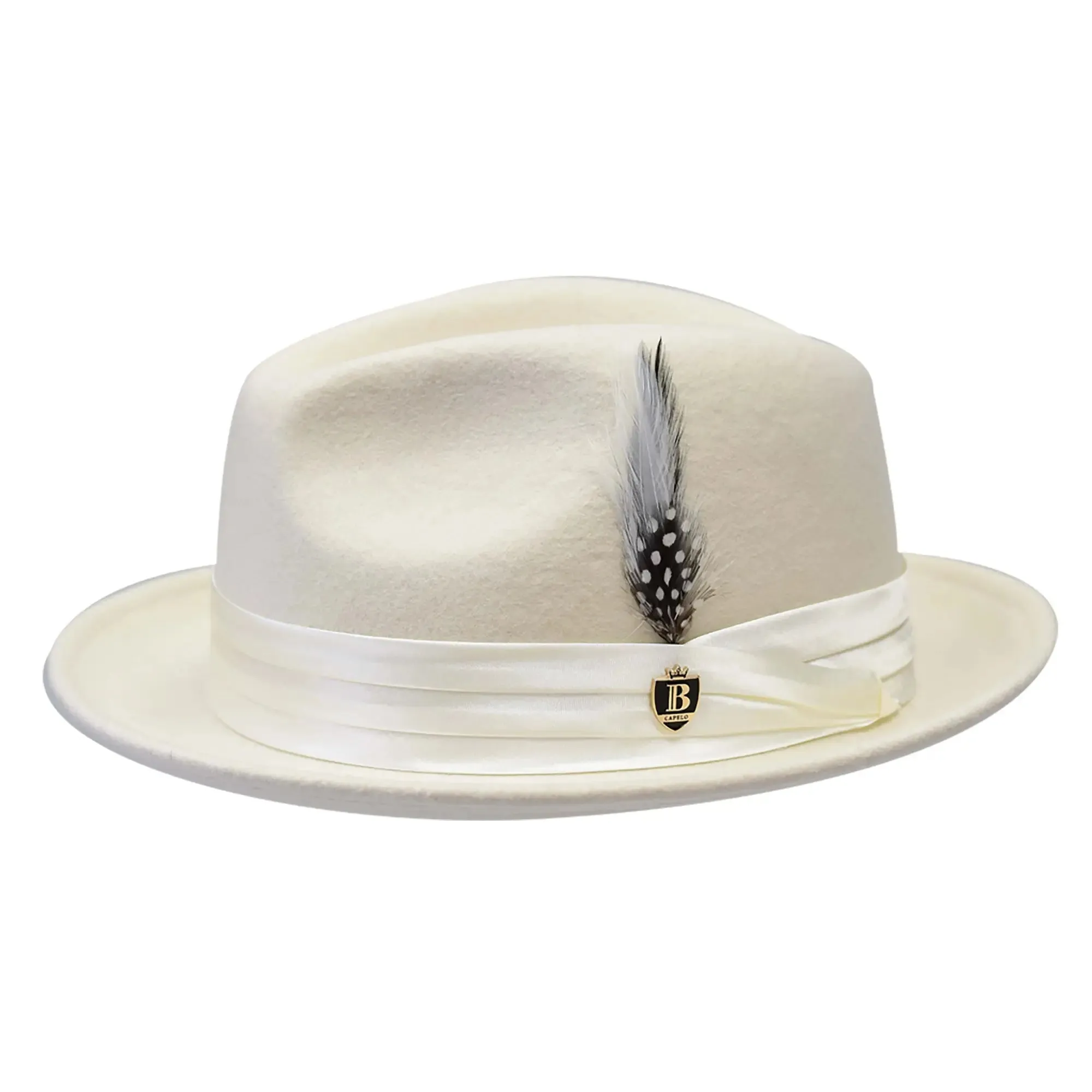 Bruno Capelo Giovani Crushable Wool Fedora Accessories_Bruno Capelo_Hats