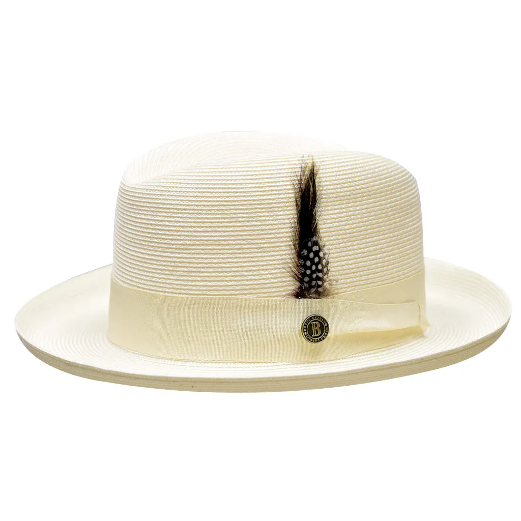 Bruno Capelo Godfather Straw Homburg Accessories_Bruno Capelo_Hats