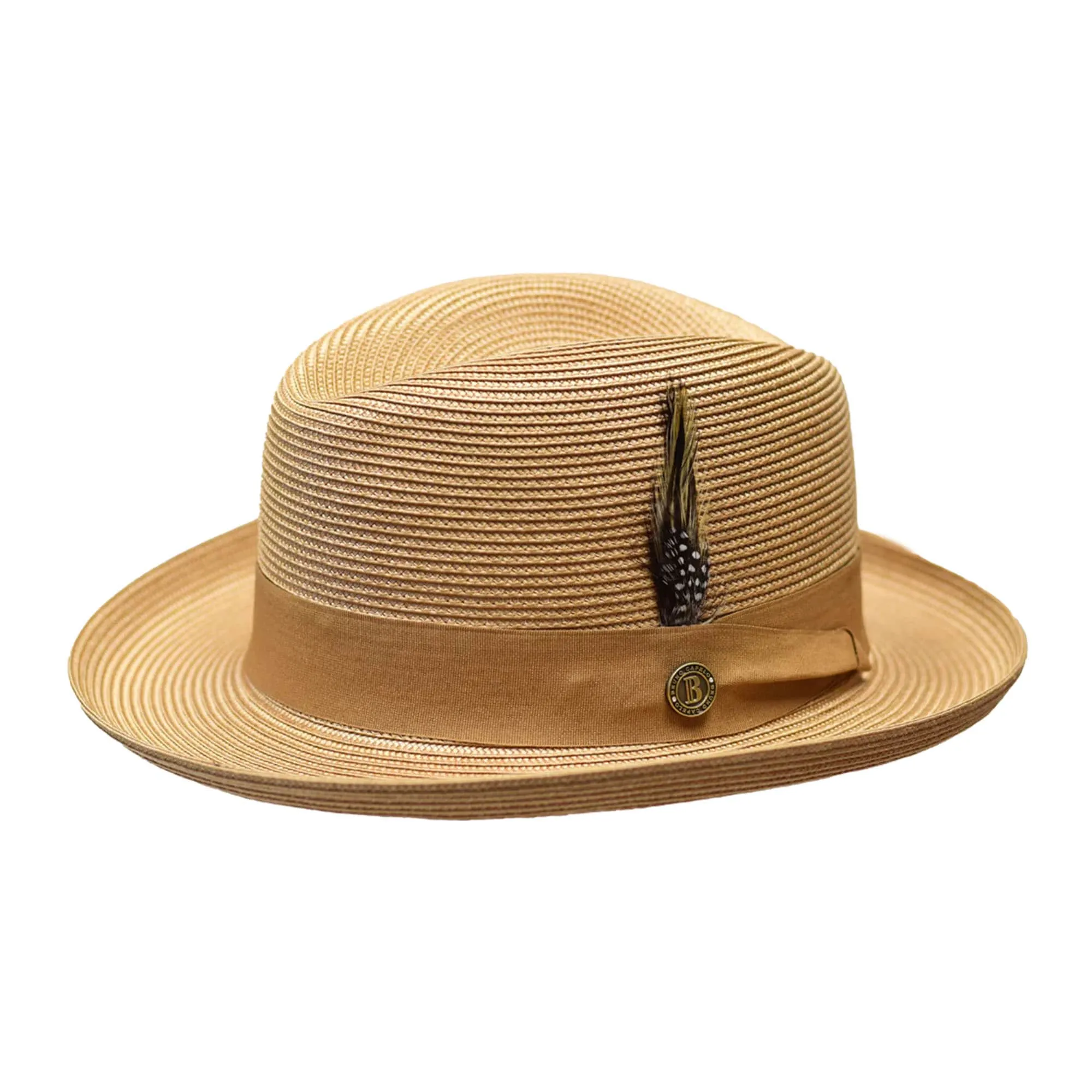 Bruno Capelo Godfather Straw Homburg Accessories_Bruno Capelo_Hats
