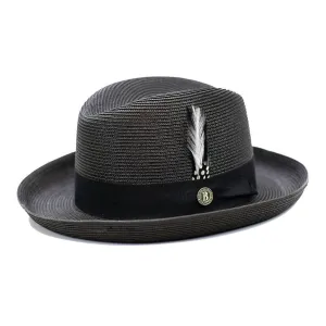 Bruno Capelo Godfather Straw Homburg Accessories_Bruno Capelo_Hats