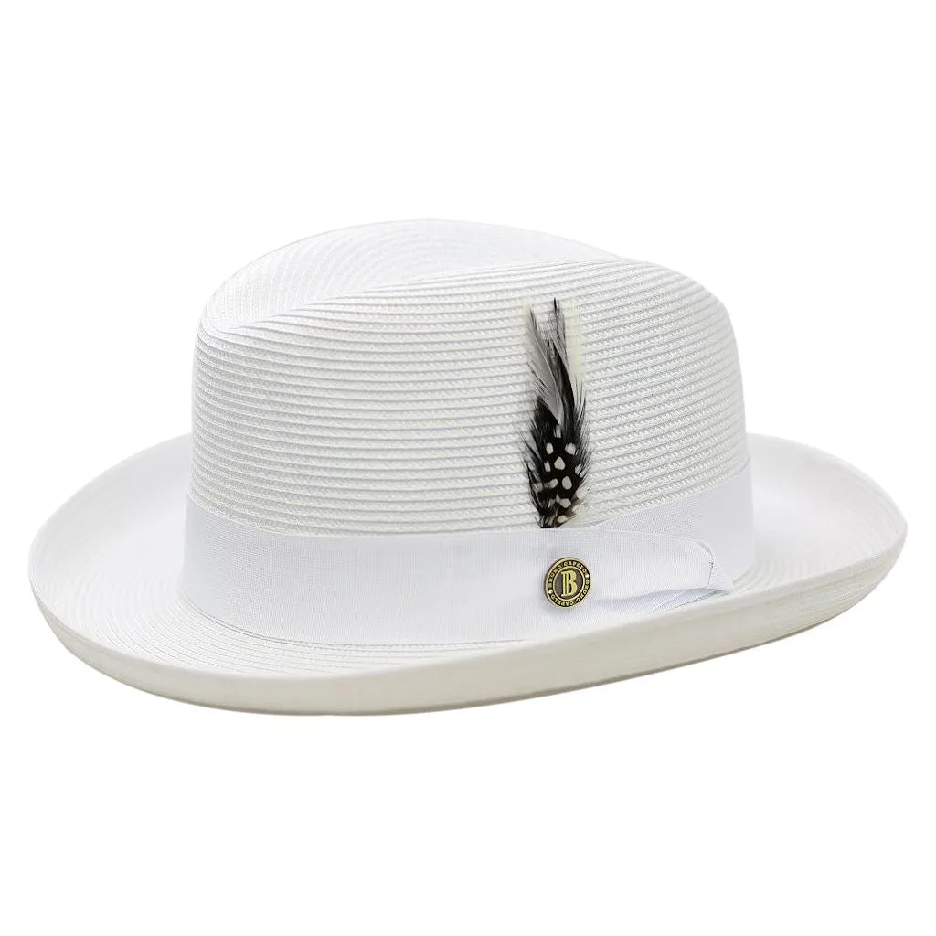 Bruno Capelo Godfather Straw Homburg Accessories_Bruno Capelo_Hats