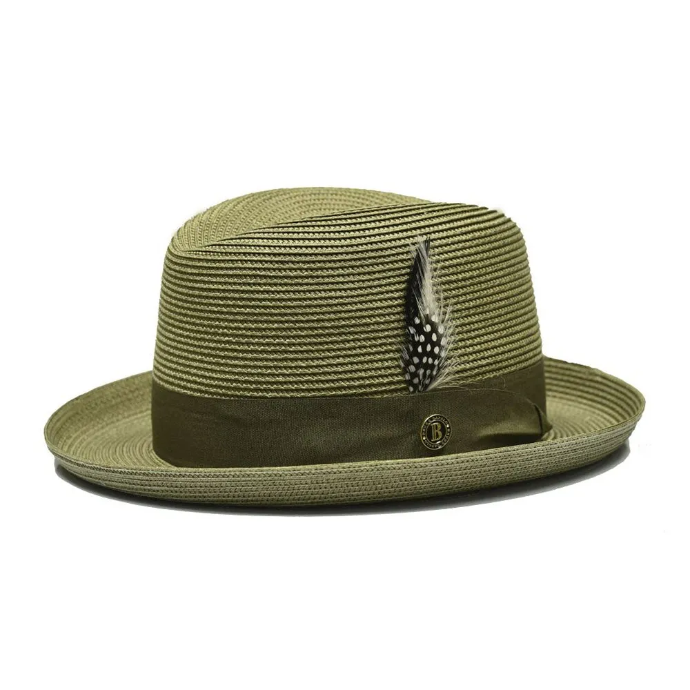 Bruno Capelo Godfather Straw Homburg Accessories_Bruno Capelo_Hats
