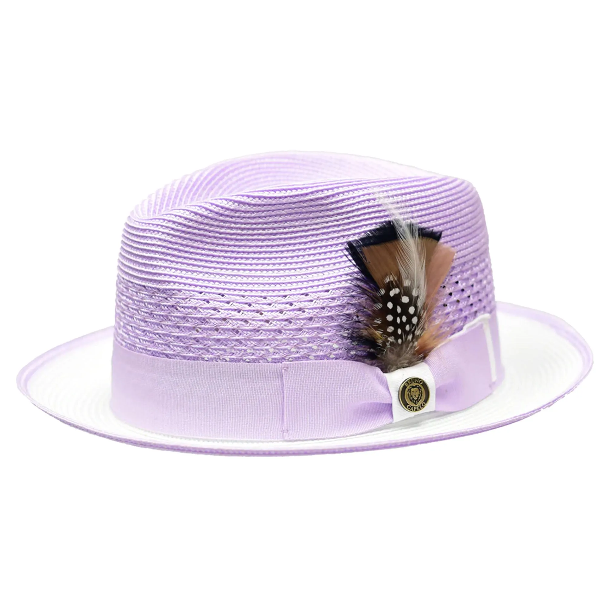 Bruno Capelo Havana Pinch Front Straw Fedora Accessories_Bruno Capelo_Hats