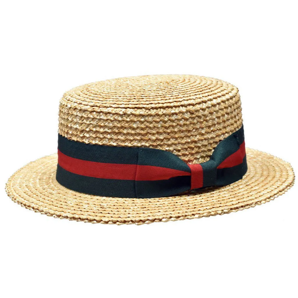 Bruno Capelo Italia 4-Ply Koberg Straw Boater Accessories_Bruno Capelo_Hats