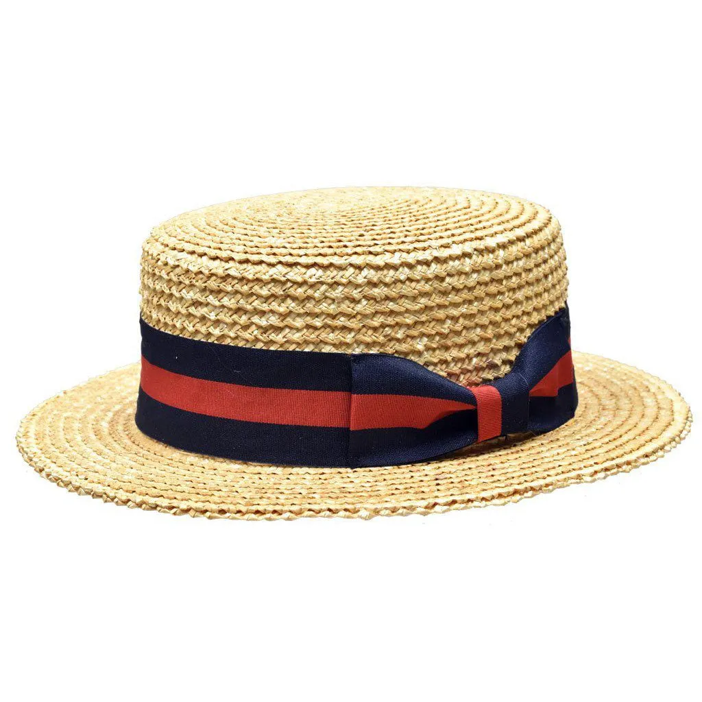 Bruno Capelo Italia 4-Ply Koberg Straw Boater Accessories_Bruno Capelo_Hats