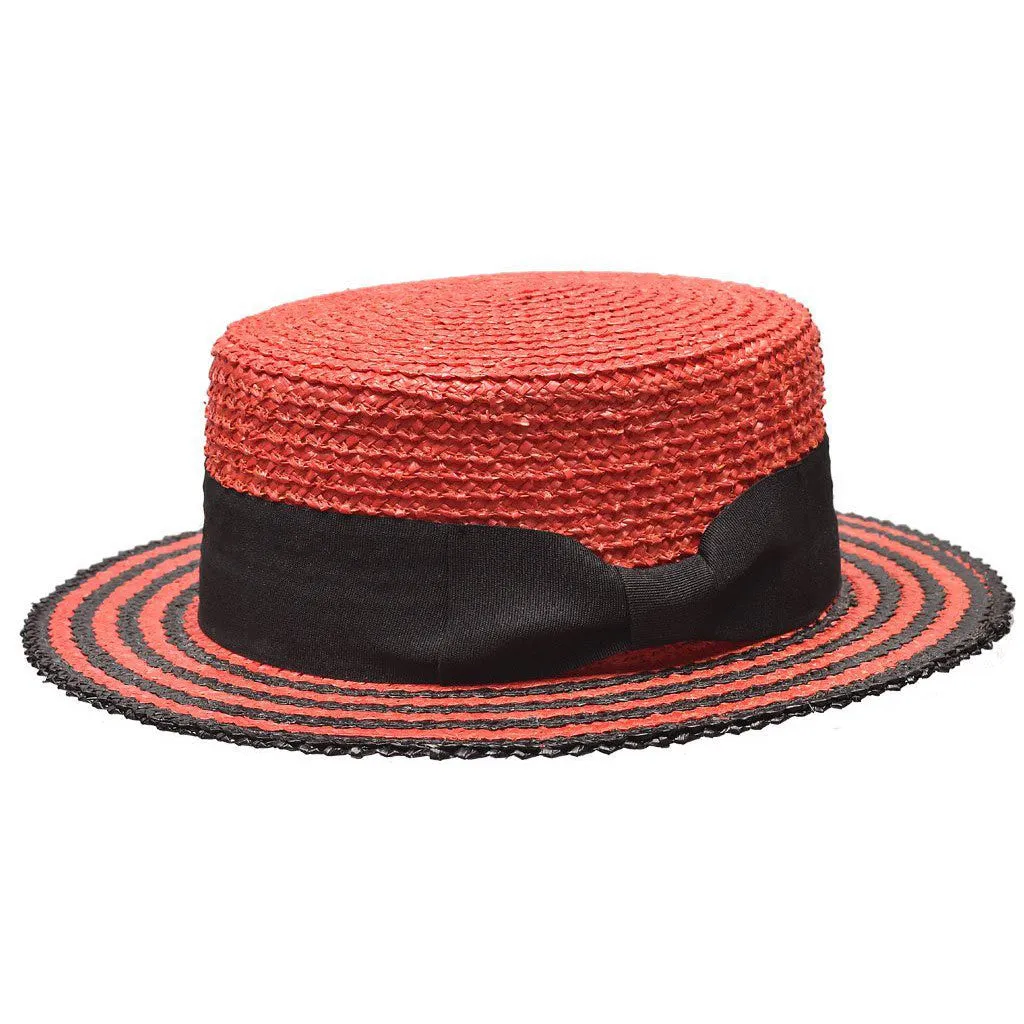 Bruno Capelo Italia 4-Ply Koberg Straw Boater Accessories_Bruno Capelo_Hats