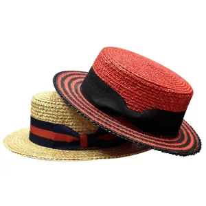 Bruno Capelo Italia 4-Ply Koberg Straw Boater Accessories_Bruno Capelo_Hats
