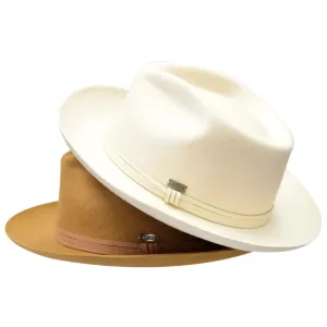 Bruno Capelo Ivy League Wool Teardrop Crown Fedora Accessories_Bruno Capelo_Hats