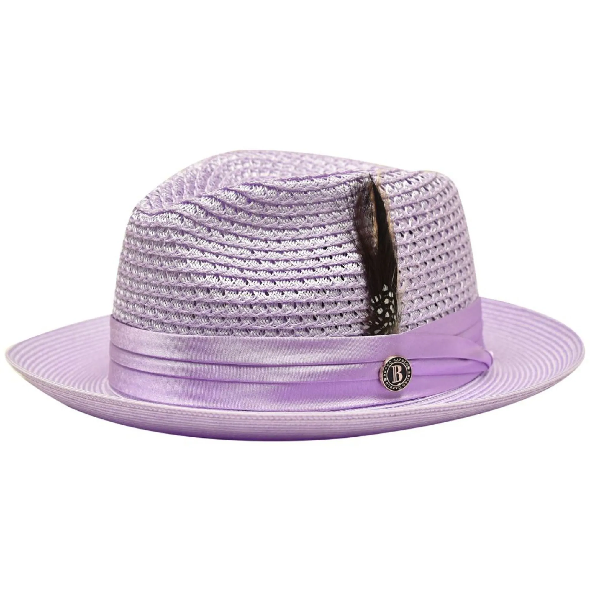 Bruno Capelo Julian Pinch Front Straw Fedora Accessories_Bruno Capelo_Hats