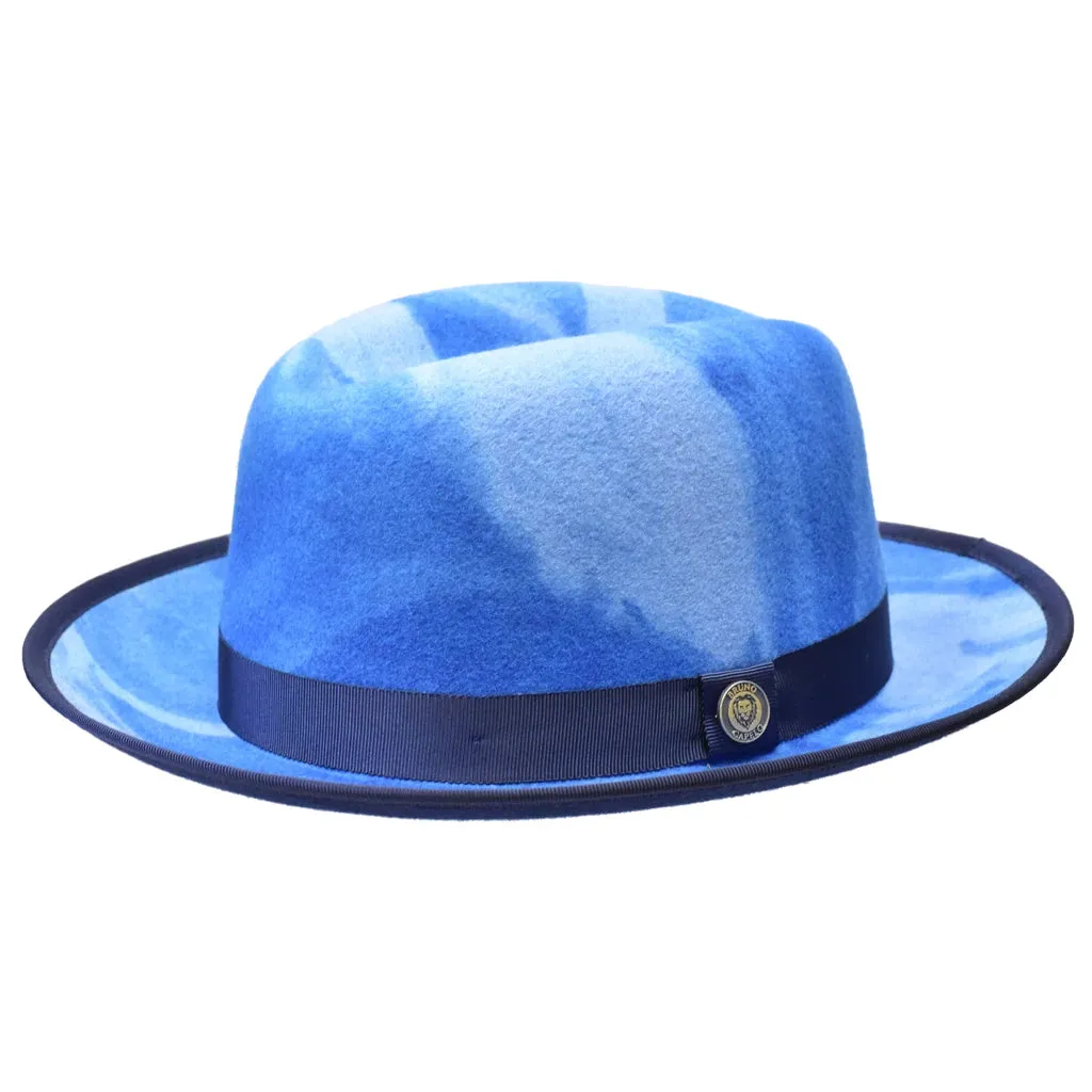 Bruno Capelo Kingston Hand-dyed Center Dent Wool Fedora Accessories_Bruno Capelo_Hats