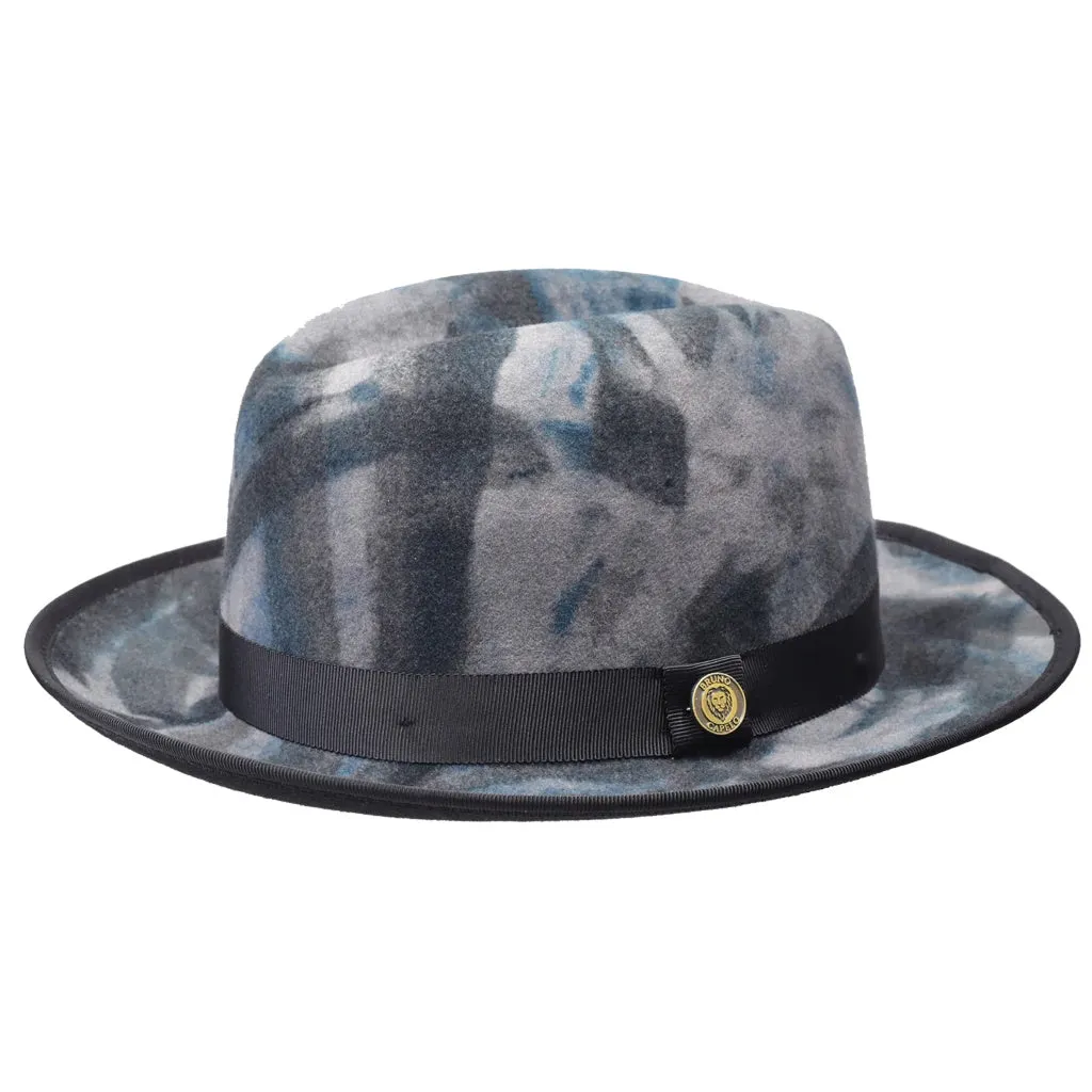 Bruno Capelo Kingston Hand-dyed Center Dent Wool Fedora Accessories_Bruno Capelo_Hats