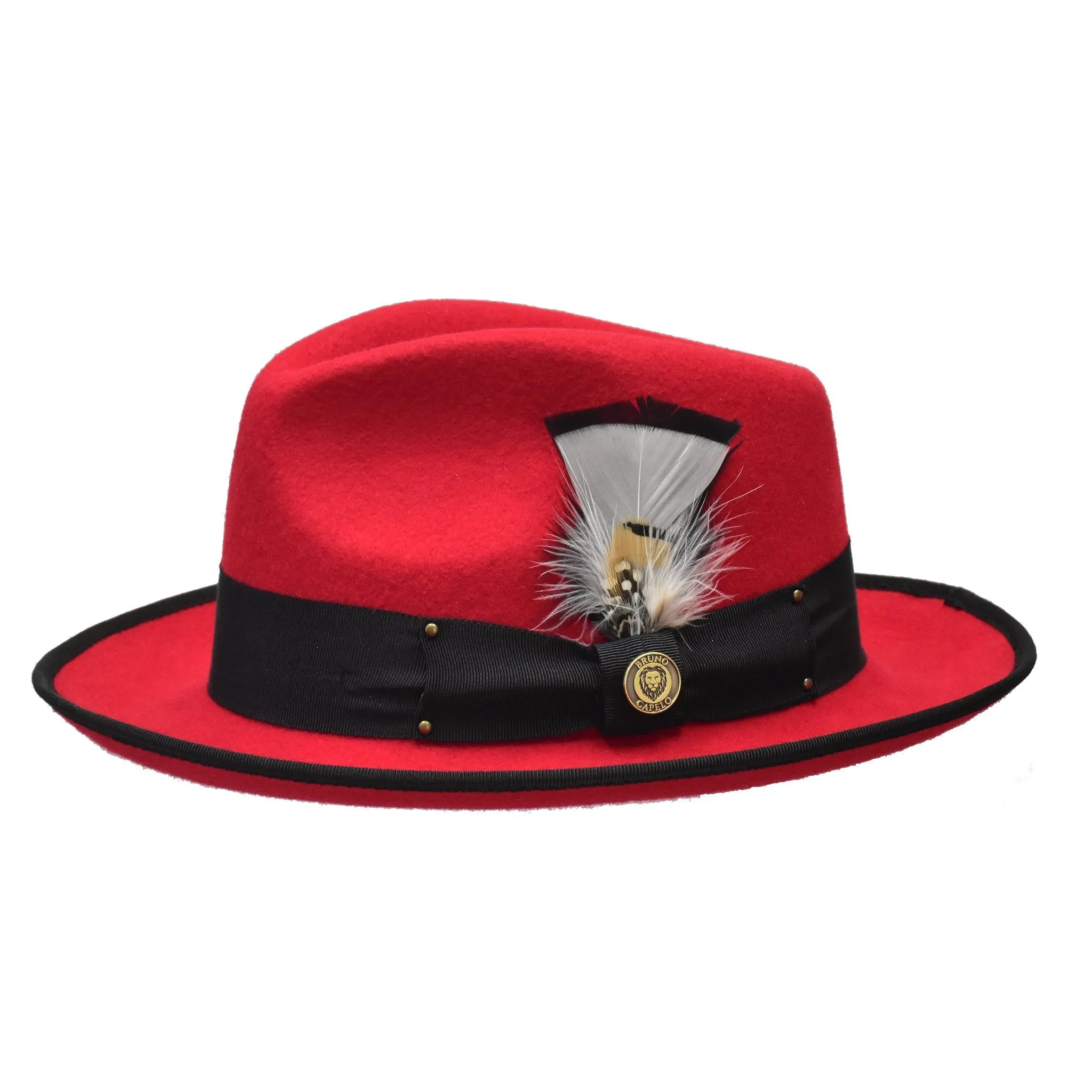 Bruno Capelo Lorenzo Pinch Front Wool Fedora Accessories_Bruno Capelo_Hats