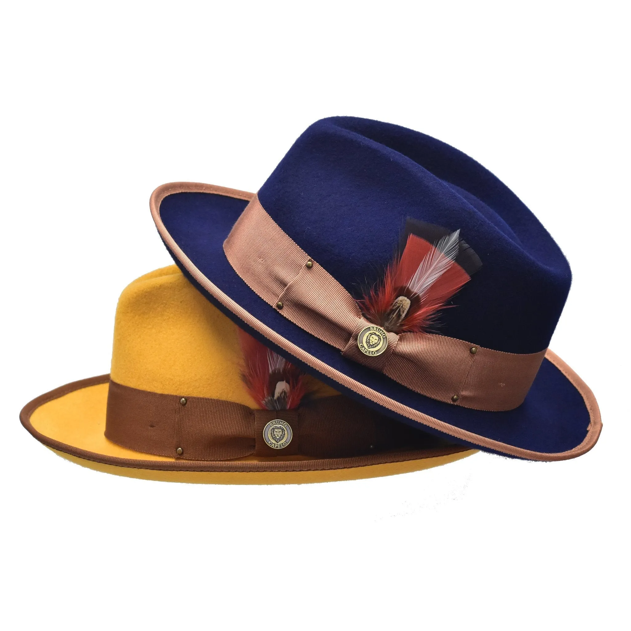 Bruno Capelo Lorenzo Pinch Front Wool Fedora Accessories_Bruno Capelo_Hats