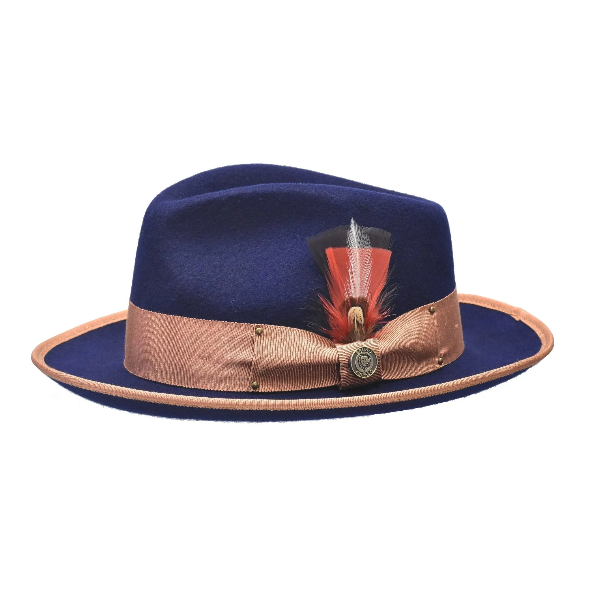 Bruno Capelo Lorenzo Pinch Front Wool Fedora Accessories_Bruno Capelo_Hats