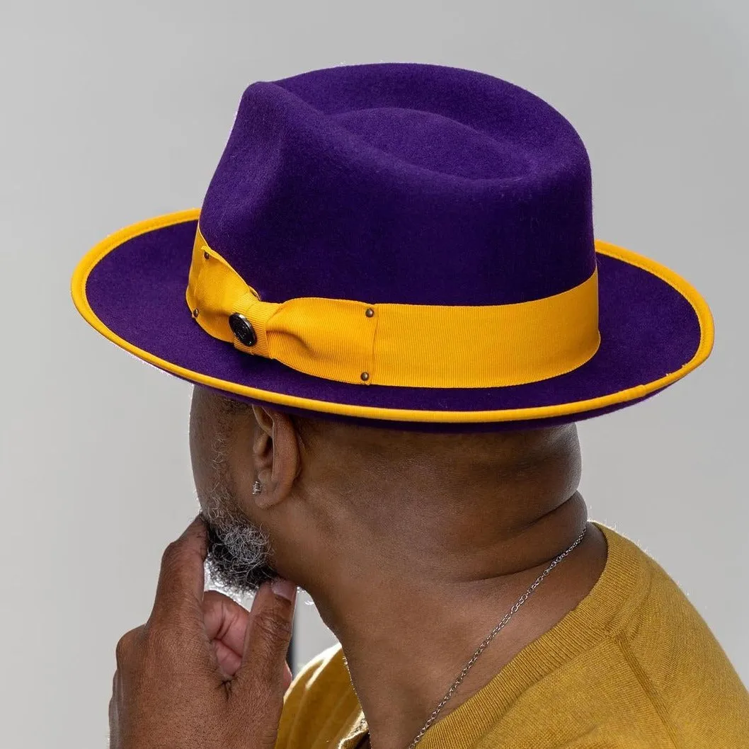 Bruno Capelo Lorenzo Pinch Front Wool Fedora Accessories_Bruno Capelo_Hats
