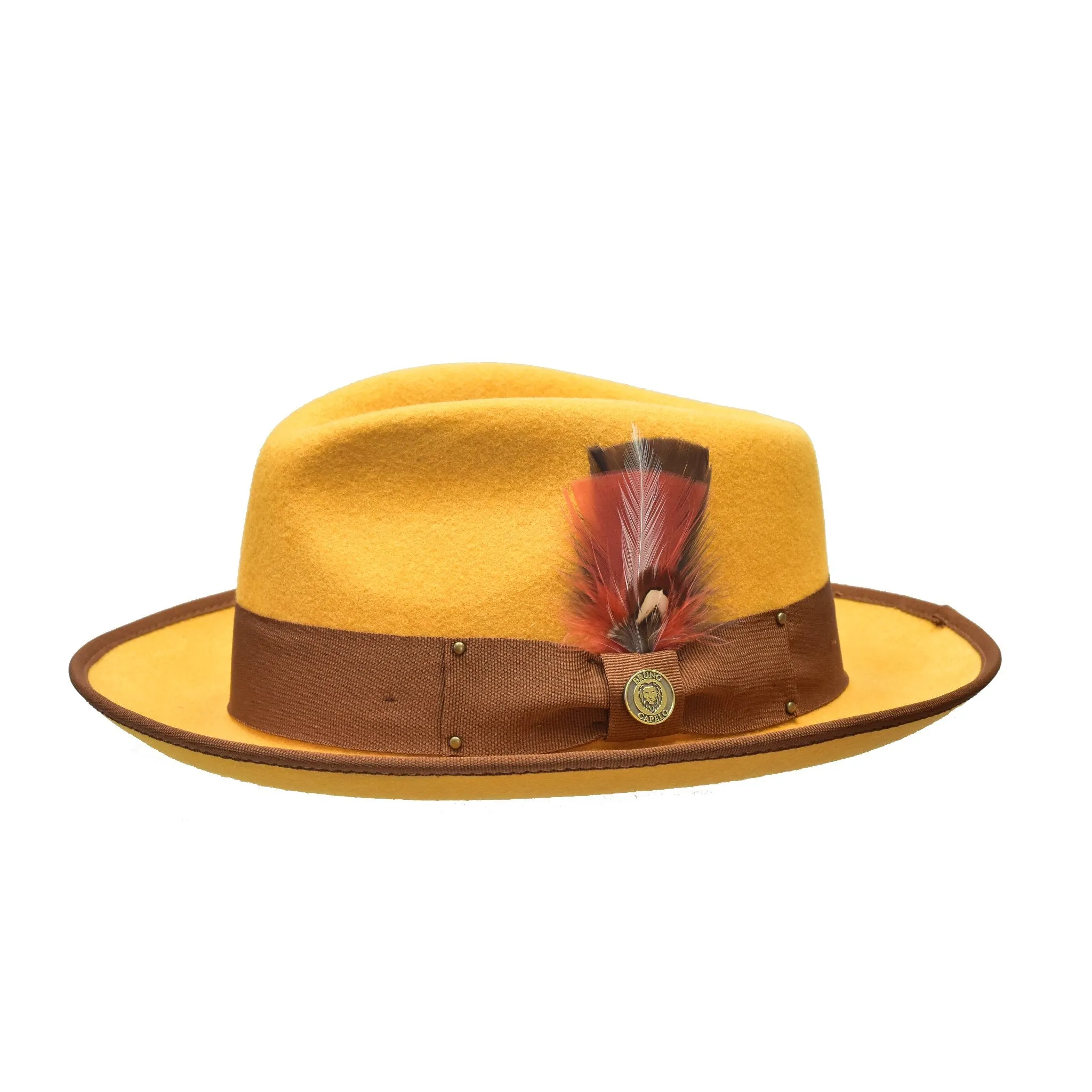 Bruno Capelo Lorenzo Pinch Front Wool Fedora Accessories_Bruno Capelo_Hats