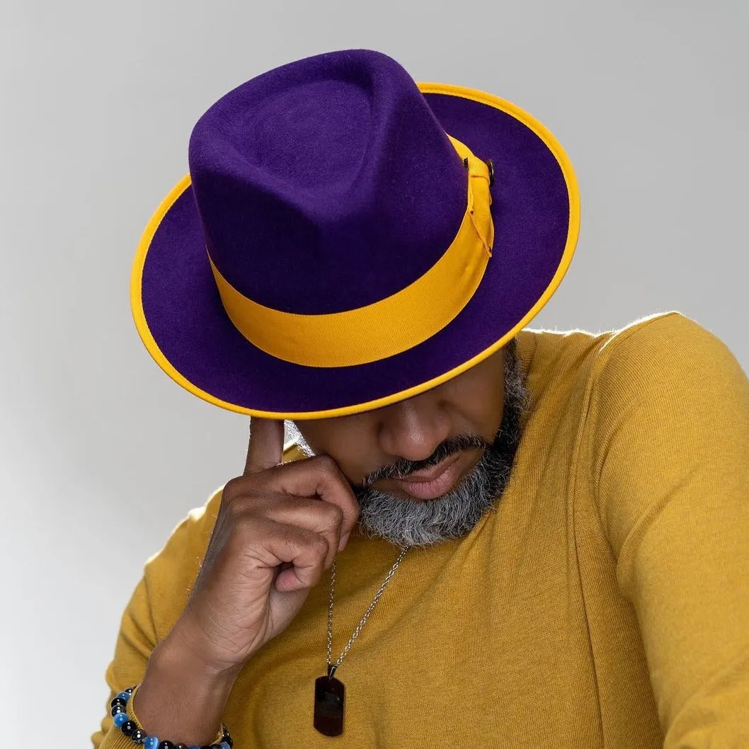 Bruno Capelo Lorenzo Pinch Front Wool Fedora Accessories_Bruno Capelo_Hats