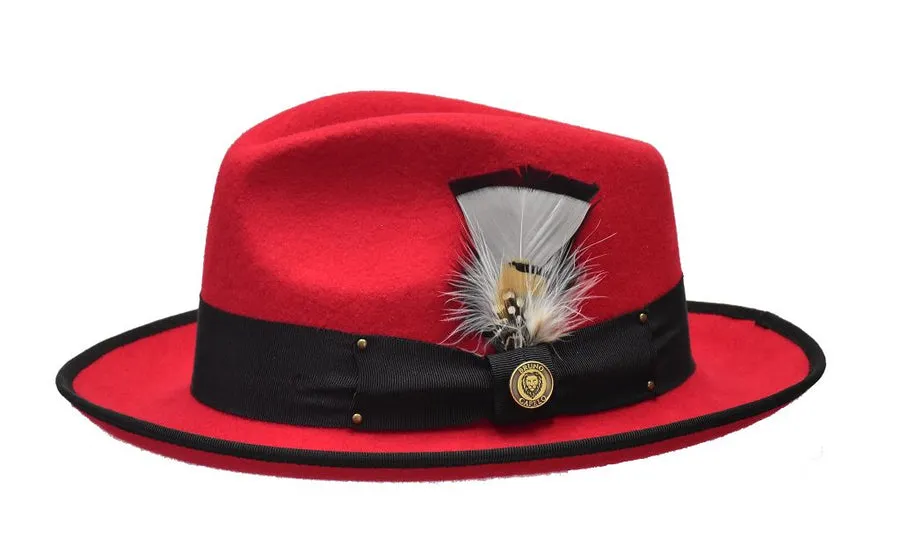 Bruno Capelo Lorenzo Pinch Front Wool Fedora Accessories_Bruno Capelo_Hats