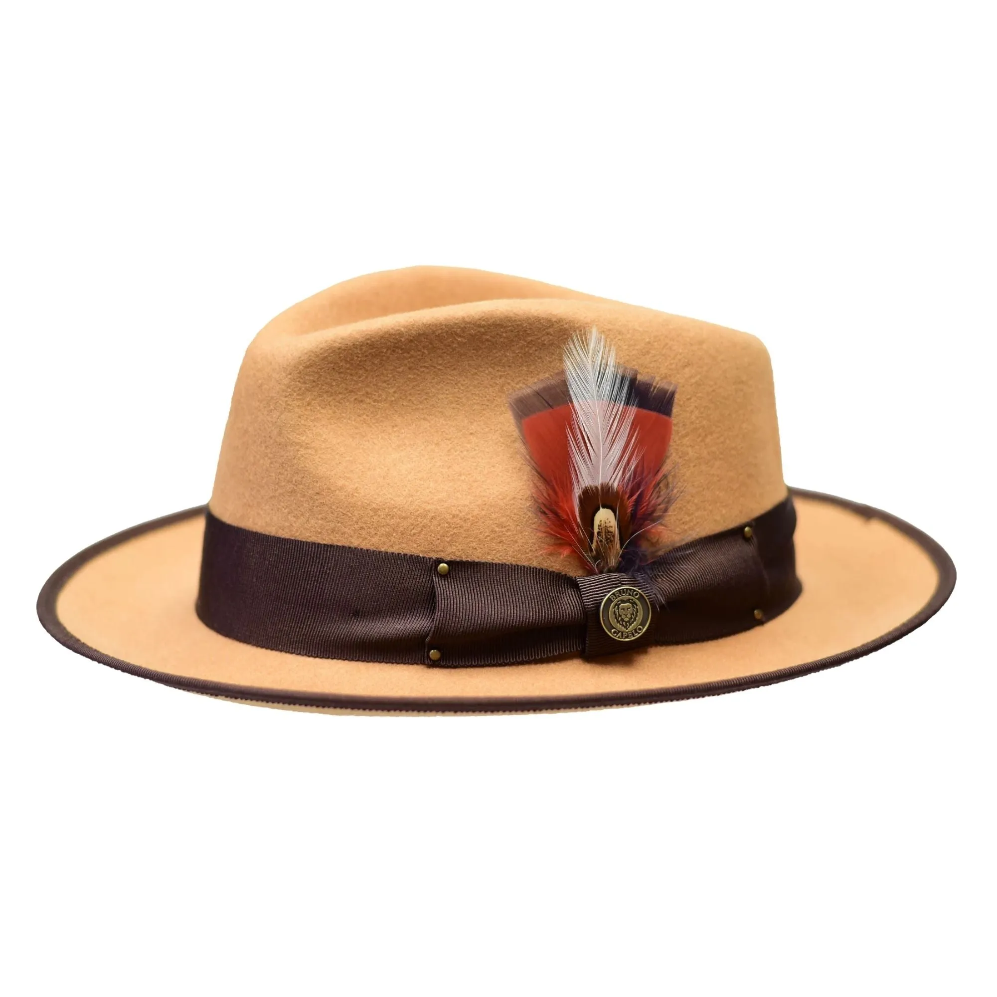 Bruno Capelo Lorenzo Pinch Front Wool Fedora Accessories_Bruno Capelo_Hats