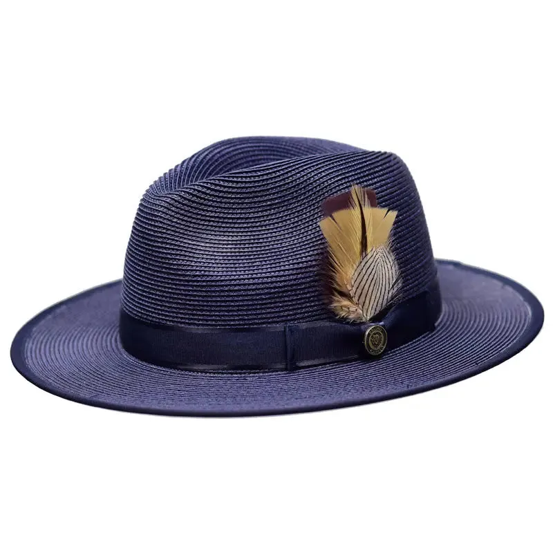 Bruno Capelo Michelangelo Wide Brim Straw Fedora Accessories_Bruno Capelo_Hats