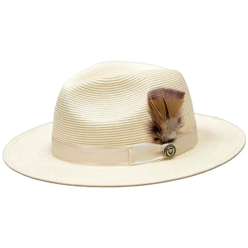 Bruno Capelo Michelangelo Wide Brim Straw Fedora Accessories_Bruno Capelo_Hats