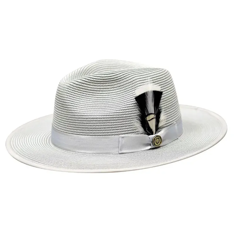 Bruno Capelo Michelangelo Wide Brim Straw Fedora Accessories_Bruno Capelo_Hats