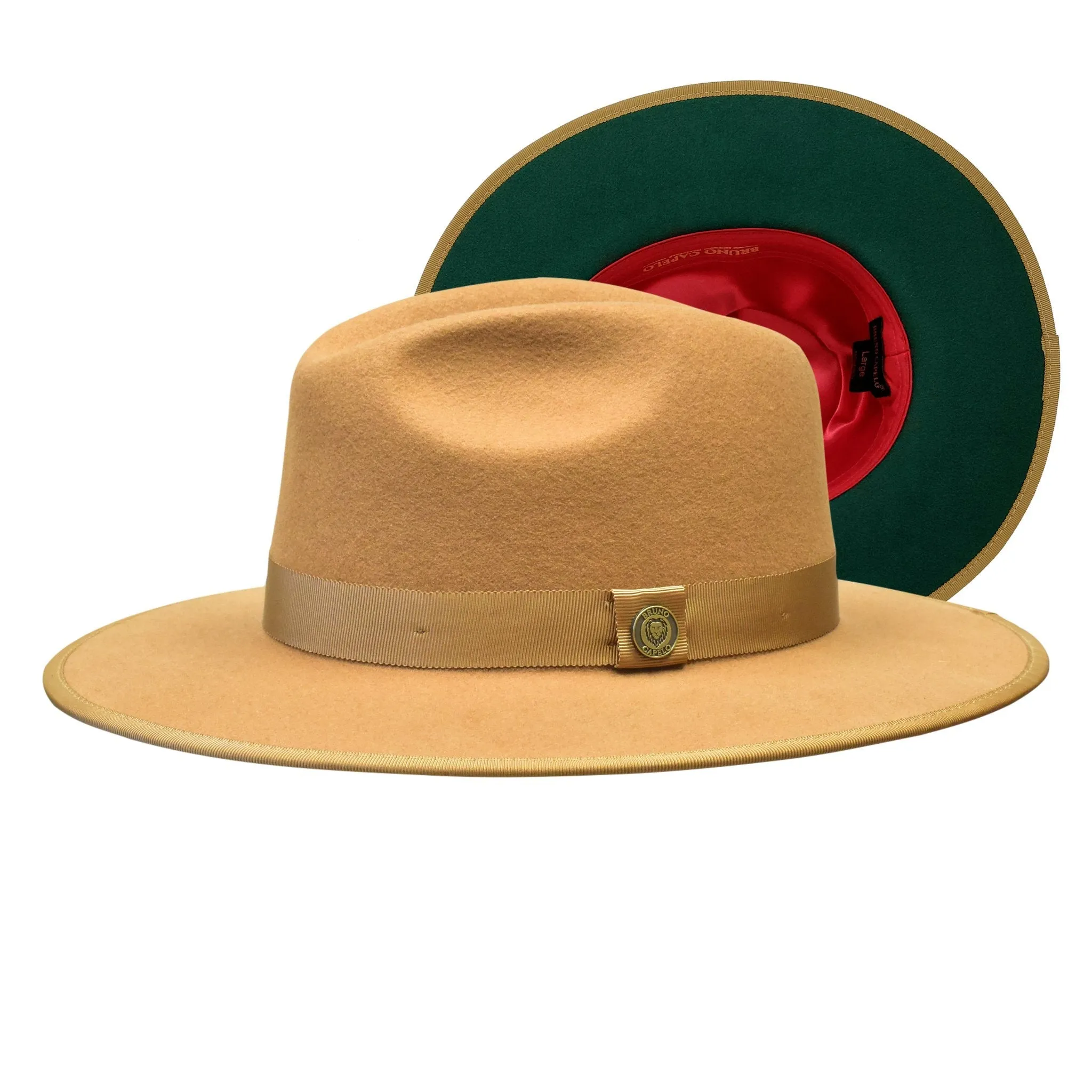 Bruno Capelo Monarch Color Bottom Wide Brim Wool Fedora Accessories_Bruno Capelo_Hats