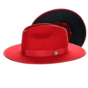 Bruno Capelo Monarch Color Bottom Wide Brim Wool Fedora Accessories_Bruno Capelo_Hats