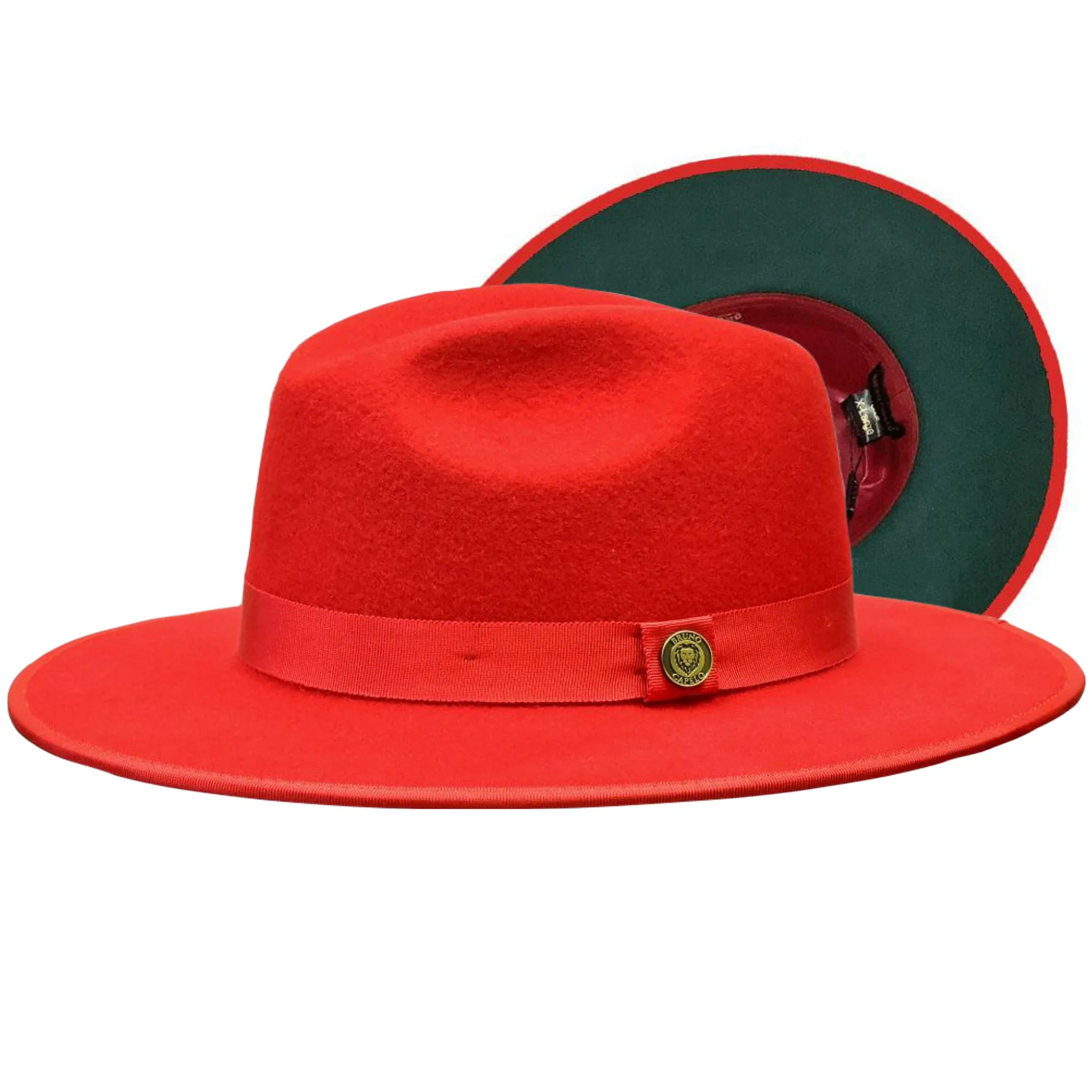 Bruno Capelo Monarch Color Bottom Wide Brim Wool Fedora Accessories_Bruno Capelo_Hats